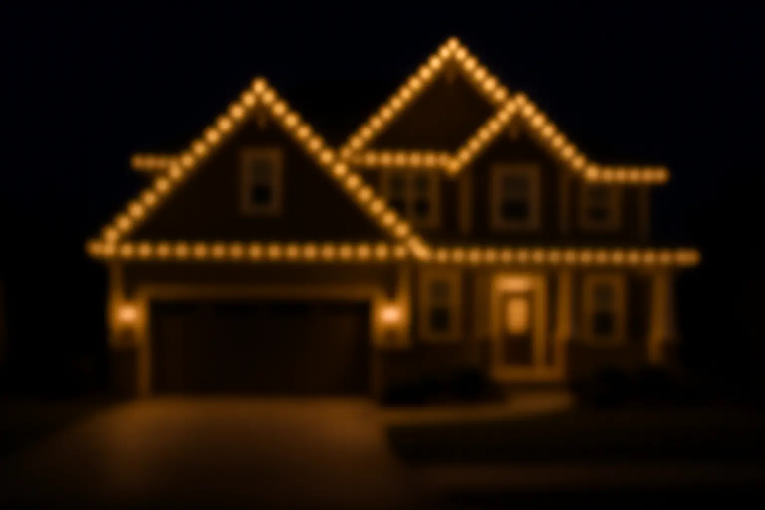 Christmas light installation background
